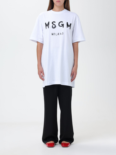 Msgm Kleid  Damen Farbe Weiss In White