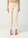 Liu •jo Zippered Five-pocket Jeans In Natural