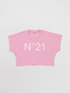 N°21 Kids' T-shirt In Cotton In Pink