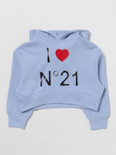 N°21 Kids' Sweatshirt In Cotton In Blue