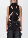 Misbhv Cut-out Detailing Bodysuit In Black