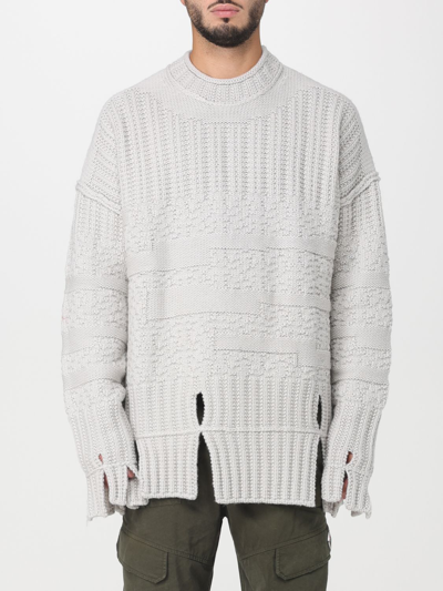 A-cold-wall* Panelled-texture Wool Jumper In Cream