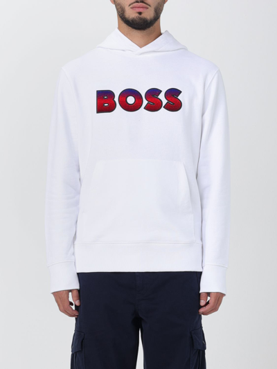 Hugo Boss Sweatshirt Boss Herren Farbe Weiss In White