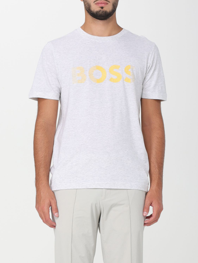 Hugo Boss T-shirt Boss Herren Farbe Gelb In Yellow