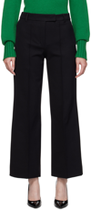 S Max Mara Black Fenice Trousers In 005 Black
