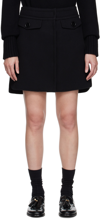 'S MAX MARA BLACK MARTA MINISKIRT