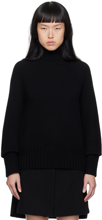 'S MAX MARA BLACK MANTOVA TURTLENECK