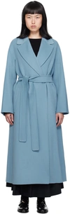 S Max Mara Blue Eliot Coat In 040 Light Blue
