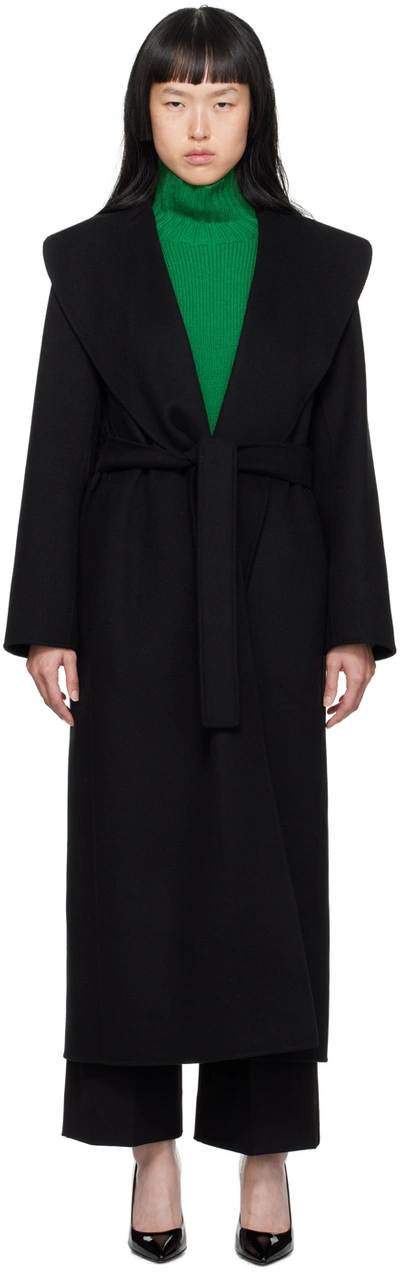 's Max Mara Black Poldo Coat