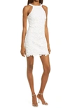 Lulus Love Poem Ivory Lace Mini Dress In Ivory