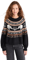 FREE PEOPLE NELLIE SWEATER ATHRACITE COMBO