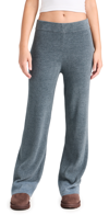 Barefoot Dreams Cozychic Ultra Light Ribbed Lounge Pants In Smokey Blue