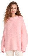 Free People Teddy Sweater Tunic In Pale Rosette