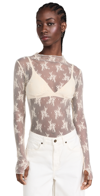 Free People Lady Lux Mesh Layering Top In Ivory-white In Evening Creme