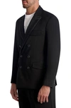 Karl Lagerfeld Double-breasted Blazer In Black