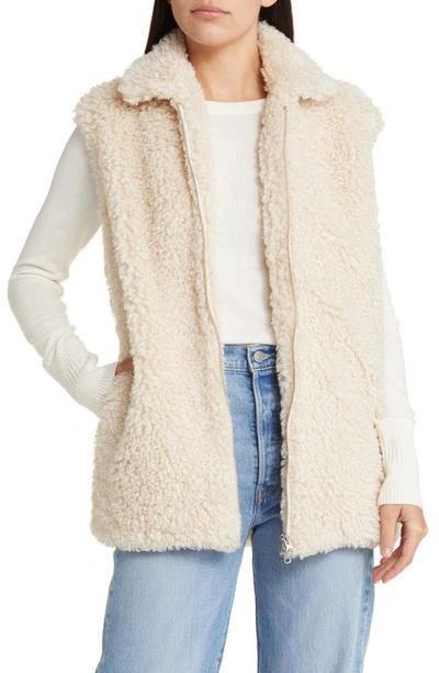 Rails Orion Shearling Vest In Ivory