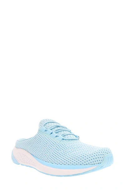 Propét Tour Knit Slide Womens Knit Ortholite Slip-on Sneakers In Baby Blue