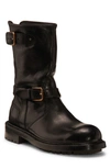 Dolce & Gabbana Dolce&gabbana Men Black Smooth Leather Boot In Multi