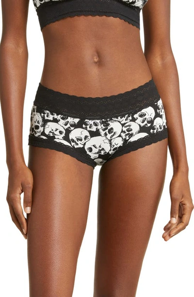 Meundies Feelfree Lace Hipster Briefs In I'm So Dead