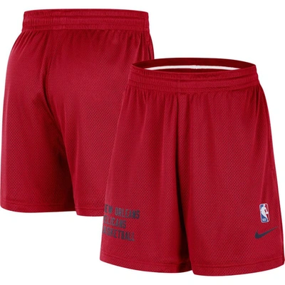 Nike New Orleans Pelicans  Men's Nba Mesh Shorts In Red