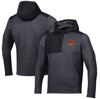 Under Armour Black Maryland Terrapins Survivor Fleece Hoodie Quarter-zip Jacket In Black