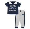 COLOSSEUM TODDLER COLOSSEUM NAVY/HEATHER GRAY PENN STATE NITTANY LIONS KA-BOOT-IT JERSEY & PANTS SET