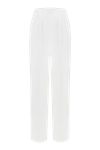 TOTAL WHITE WIDE TROUSERS