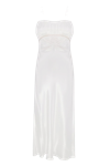 TOTAL WHITE VISCOSE DRESS