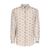 DOLCE & GABBANA EMBROIDERED FLOWERS POPELINE SHIRT