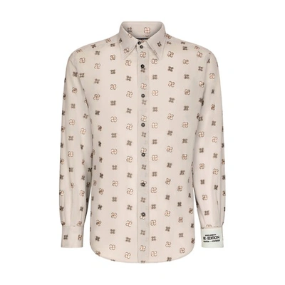 Dolce & Gabbana Floral-embroidered Cotton Shirt In Fantasy_not_print_
