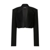 DOLCE & GABBANA SHORT TUXEDO JACKET IN DOUBLE WOOL