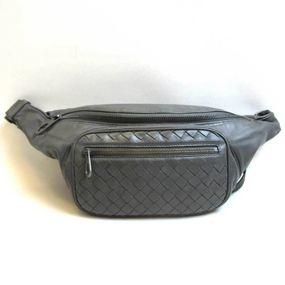 Bottega Veneta Black Leather Clutch Bag ()