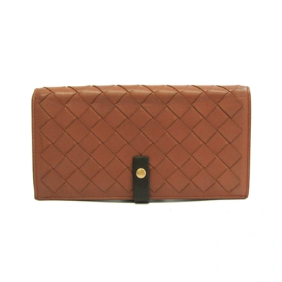 Bottega Veneta Intrecciato Brown Leather Wallet  ()