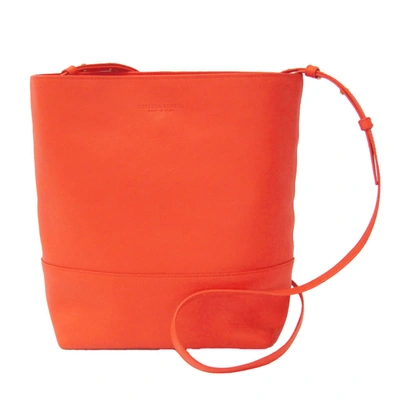 Bottega Veneta Red Leather Shoulder Bag ()