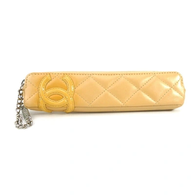 Pre-owned Chanel Beige Leather Wallet  ()