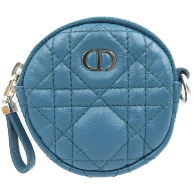 Dior Blue Leather Clutch Bag ()