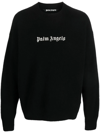PALM ANGELS CREW-NECK SWEATER WITH LOGO