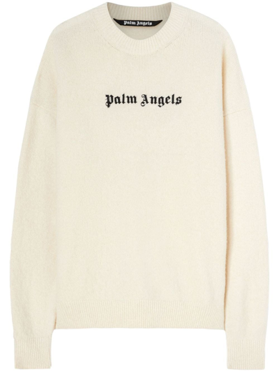 PALM ANGELS SWEATER WITH EMBROIDERY
