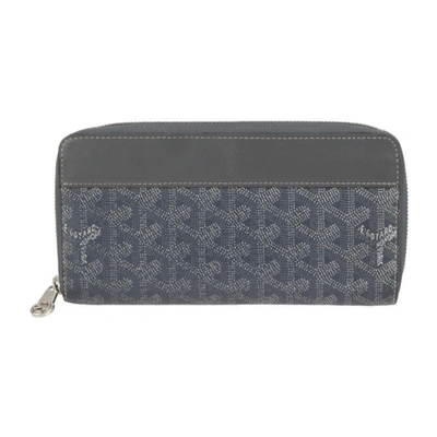 Pre-owned Goyard Matignon Grey Leather Wallet  ()