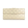 GUCCI GUCCI -- BEIGE LEATHER WALLET  (PRE-OWNED)