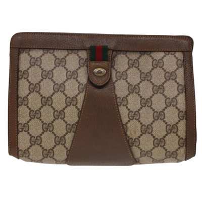 Gucci Gg Canvas Beige Canvas Clutch Bag ()