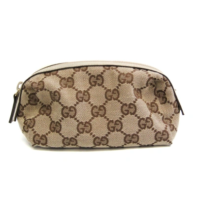 Gucci Gg Canvas Beige Canvas Clutch Bag ()