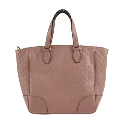 Gucci Ssima Pink Leather Tote Bag ()