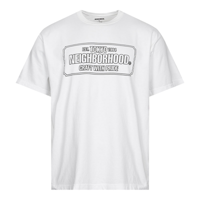 Neighborhood Logo T-shirt In White