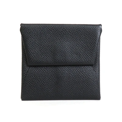 Hermes Hermès Bastia Black Leather Wallet  ()