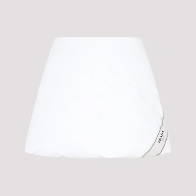 Jacquemus Prada Puffer Skirt In White
