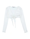 PATRIZIA PEPE PATRIZIA PEPE TODDLER GIRL WRAP CARDIGANS WHITE SIZE 4 NYLON