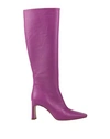 Liu •jo Woman Boot Mauve Size 7 Soft Leather In Purple