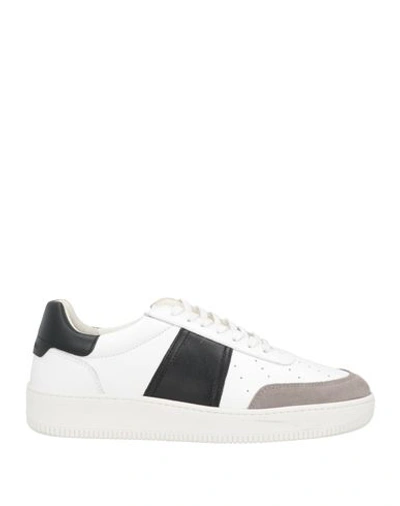 Sandro Leather Panelled Trainers In White