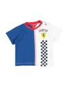 Scuderia Ferrari Newborn Boy T-shirt Blue Size 3 Cotton In Blue